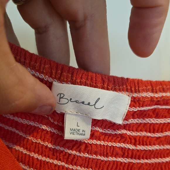 Becaal Redish Coral Mini Dress - Picture 2 of 8